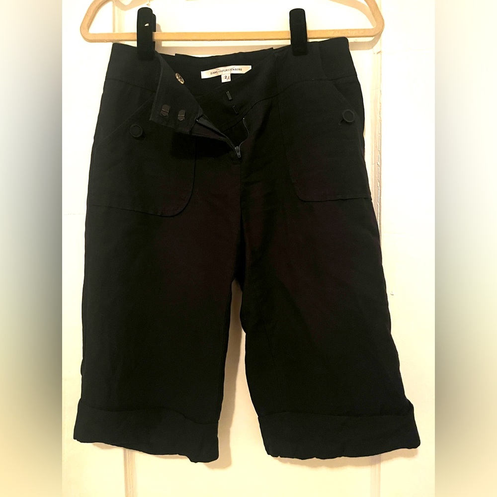 Diane von Furstenberg Dark Navy Bermudas